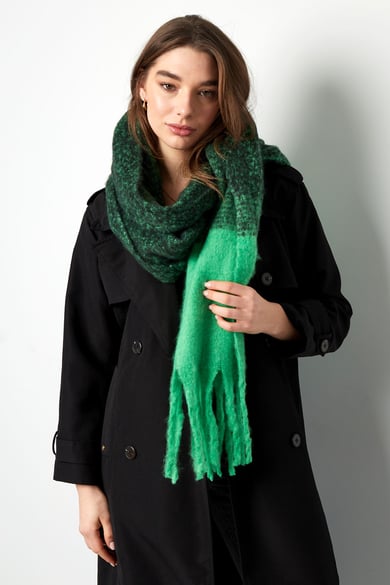 Bunter Schal beige schwarz h5 Bild2